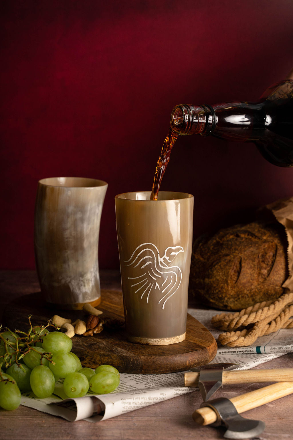 Odin's Raven Horn Mug