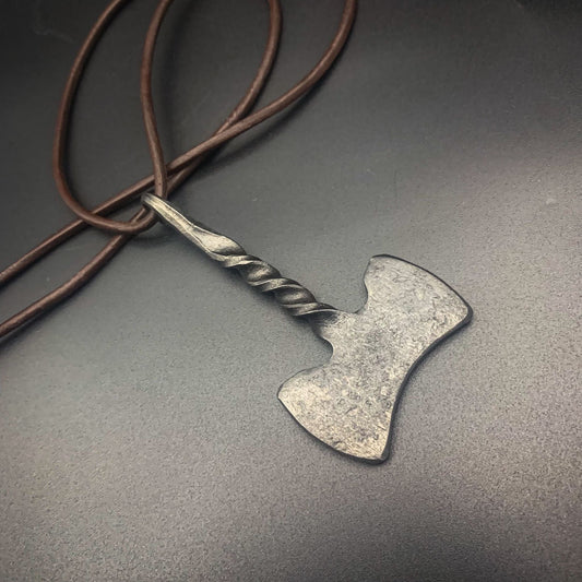 Forged Battle Axe Pendants