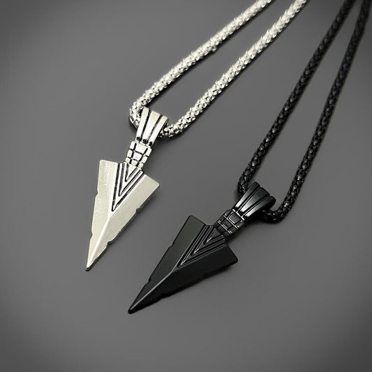 Geometric Arrowhead Pendant