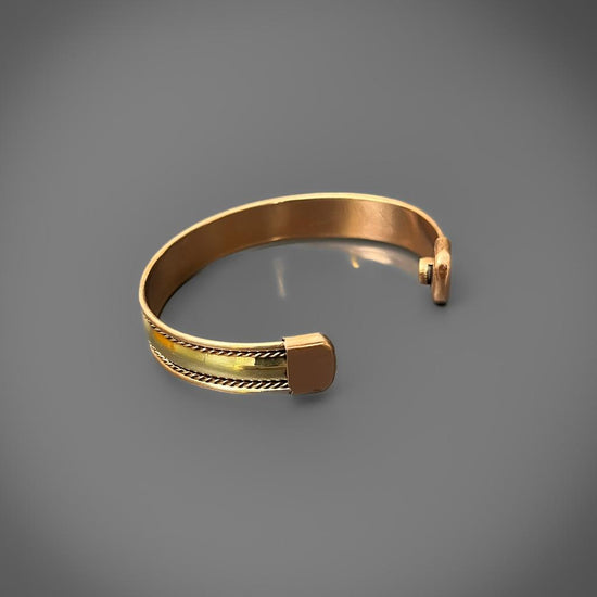 Polished Copper & Brass Cuff