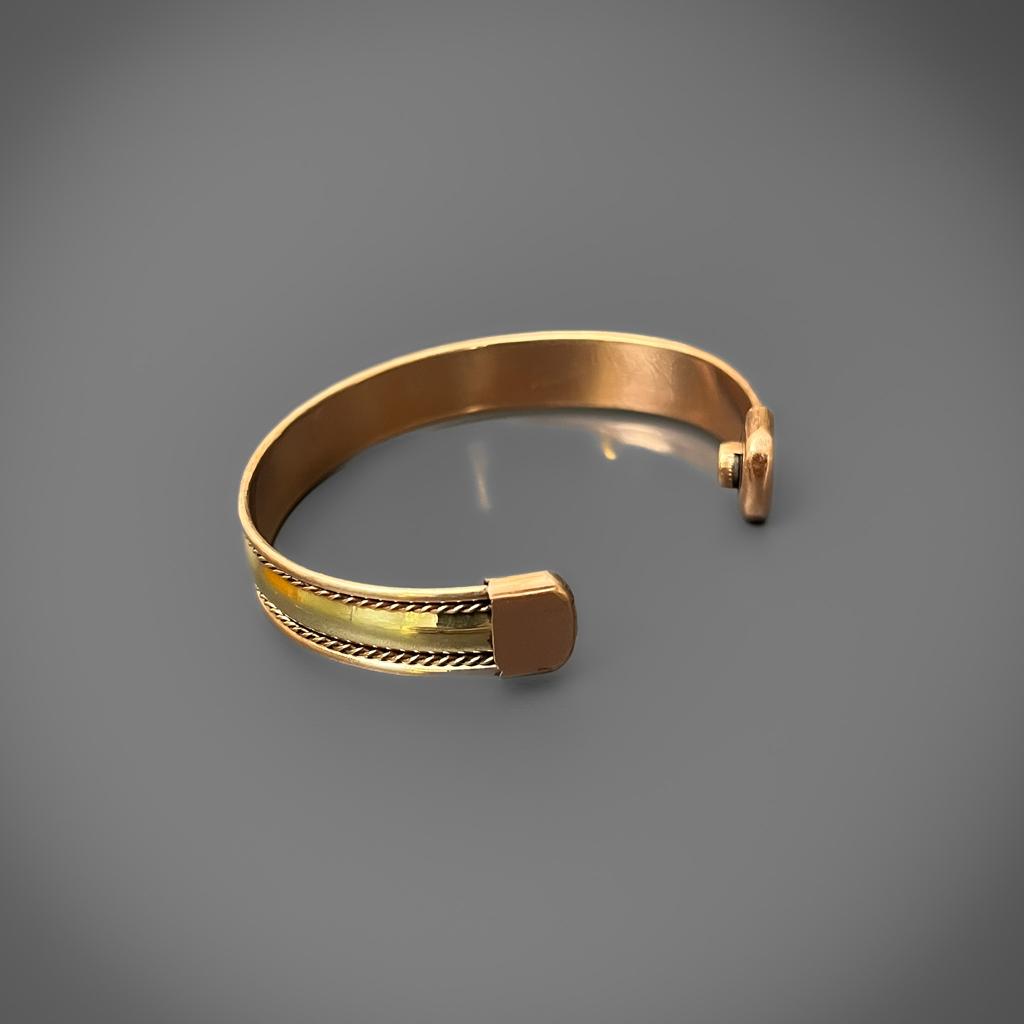 Polished Copper & Brass Cuff