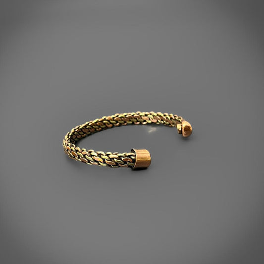 Chain Weave Copper & Brass Cuff