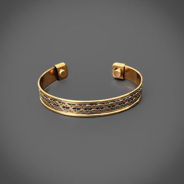 Twin Twisted Copper & Brass Cuff