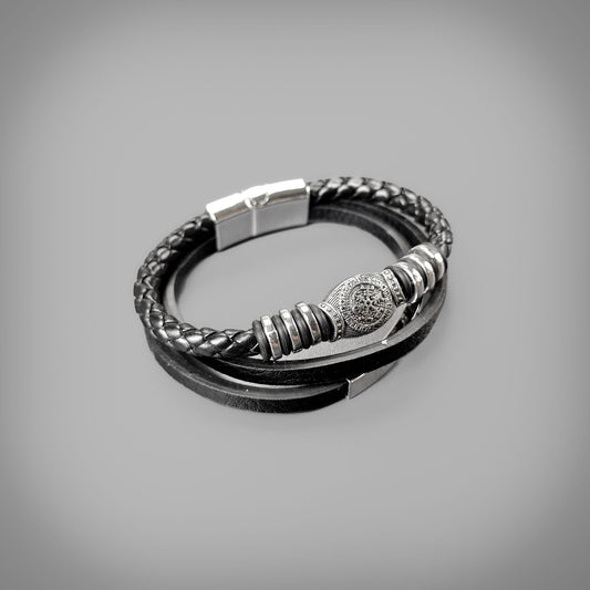 Vegvisir Triple Wristband - Black