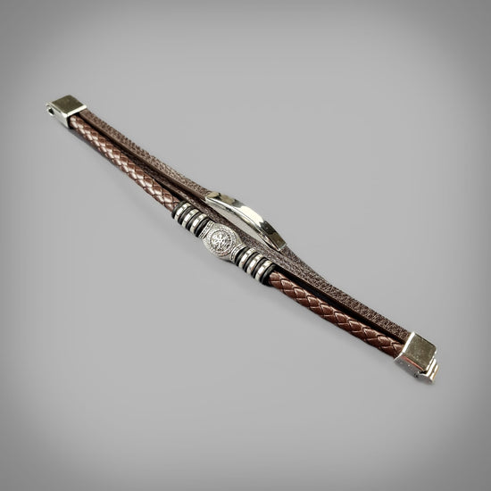 Vegvisir Triple Wristband - Brown