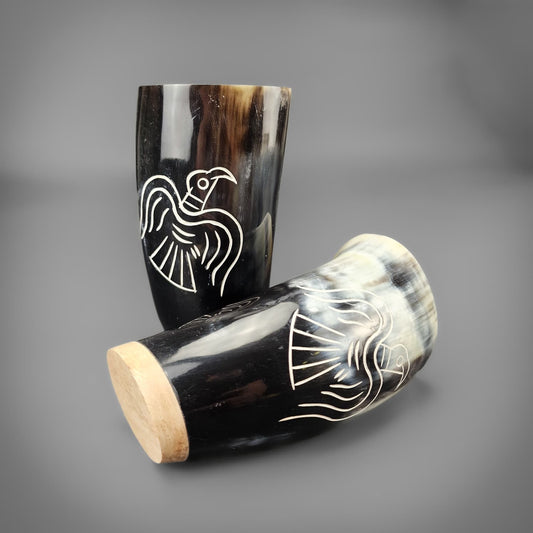 Odin's Raven Horn Mug