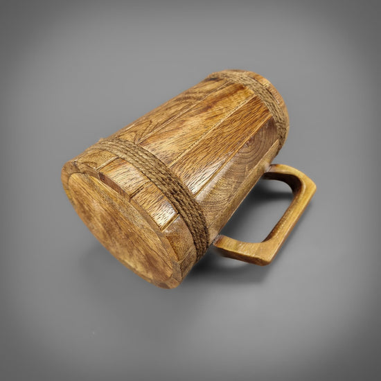 Mango Wood Bound Tankards - Large