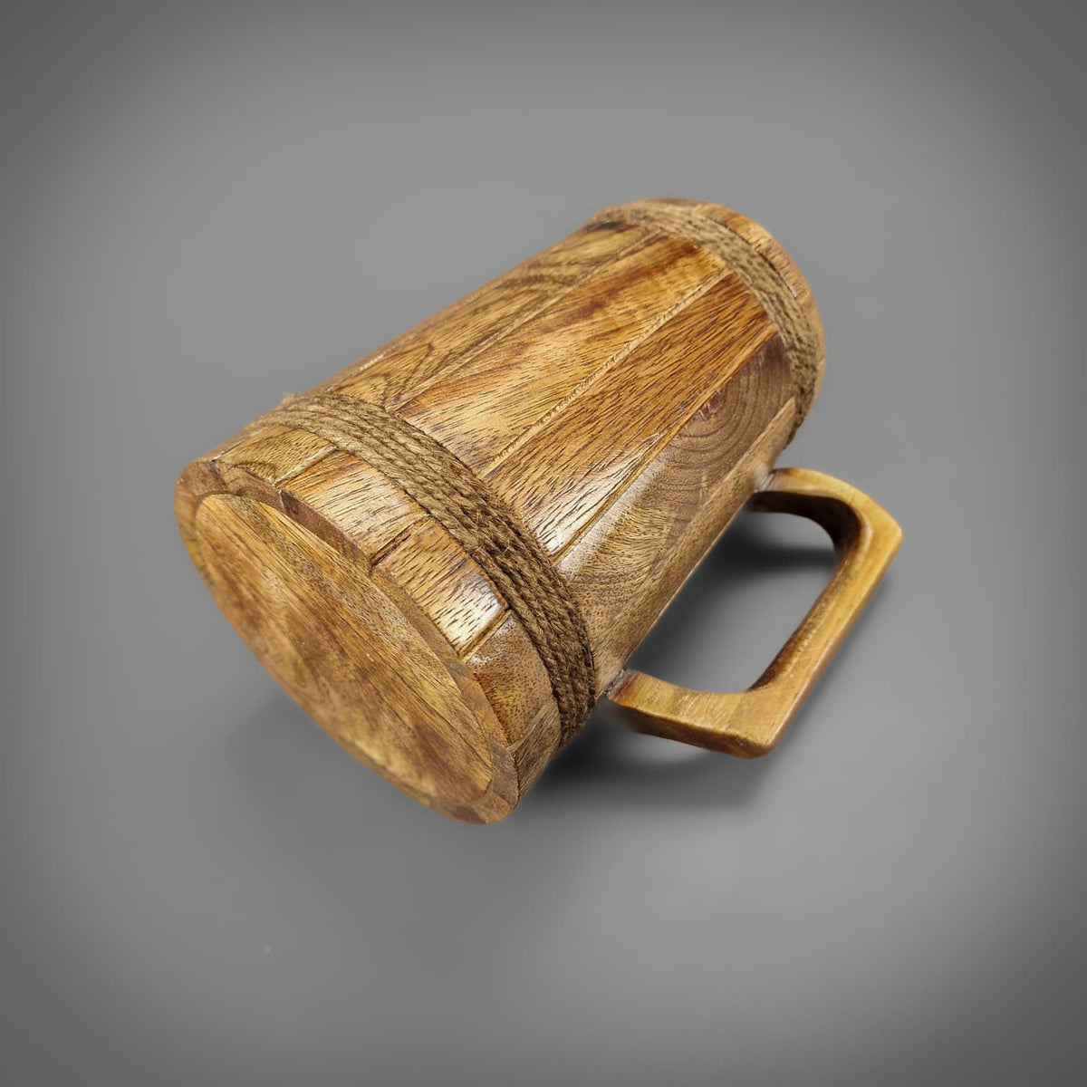 Mango Wood Bound Tankards - Large
