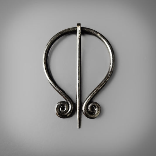 Black Spiral Cloak Pin