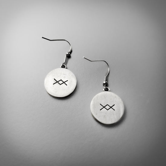 Vegvisir Viking Earrings