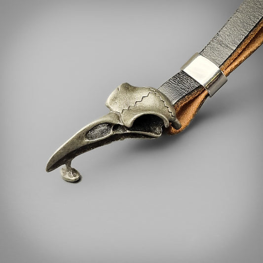 Raven Skull Wristband - Seconds