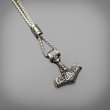 Valknut Mjolnir Pendant