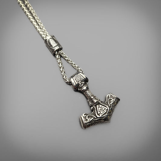 Valknut Mjolnir Pendant