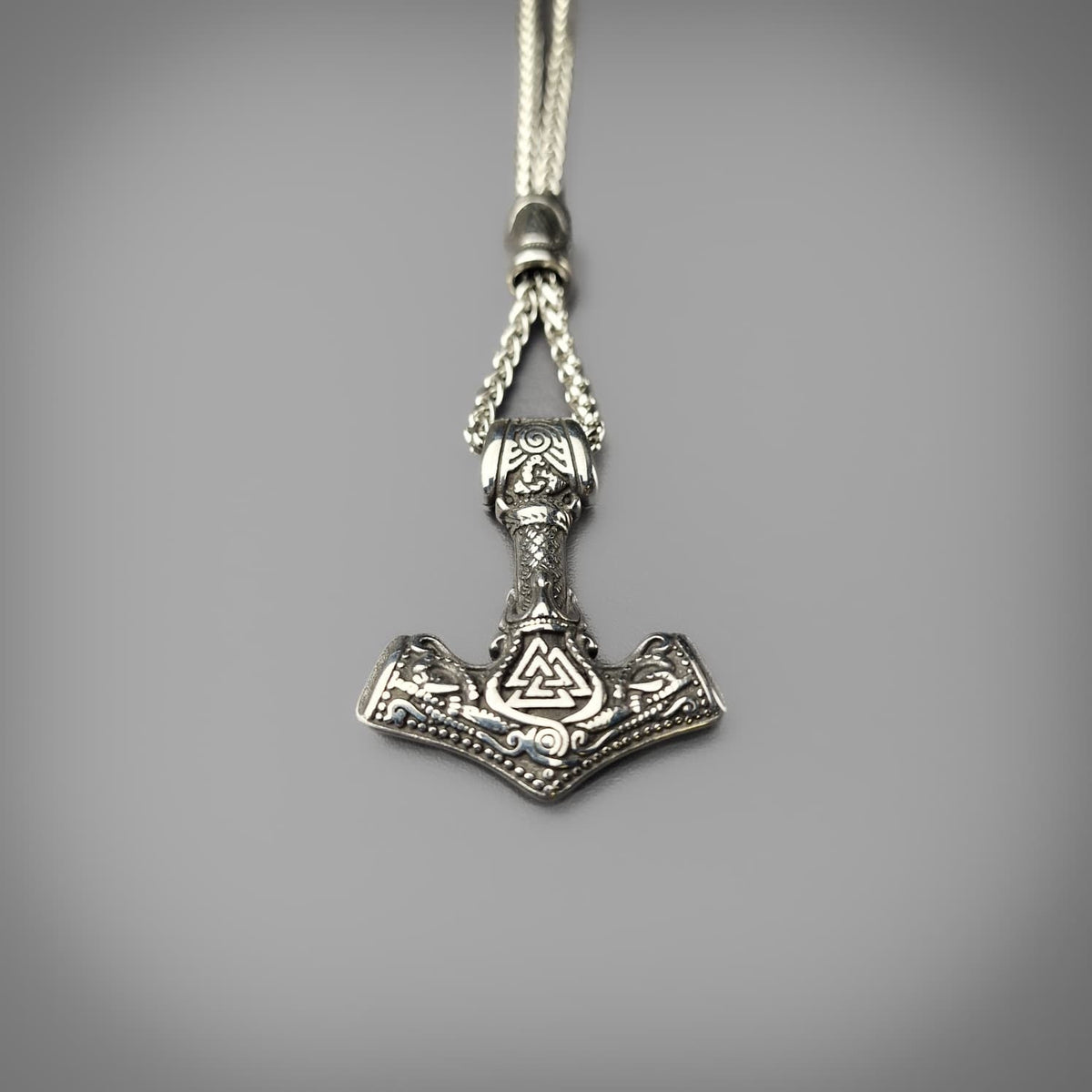 Valknut Mjolnir Pendant