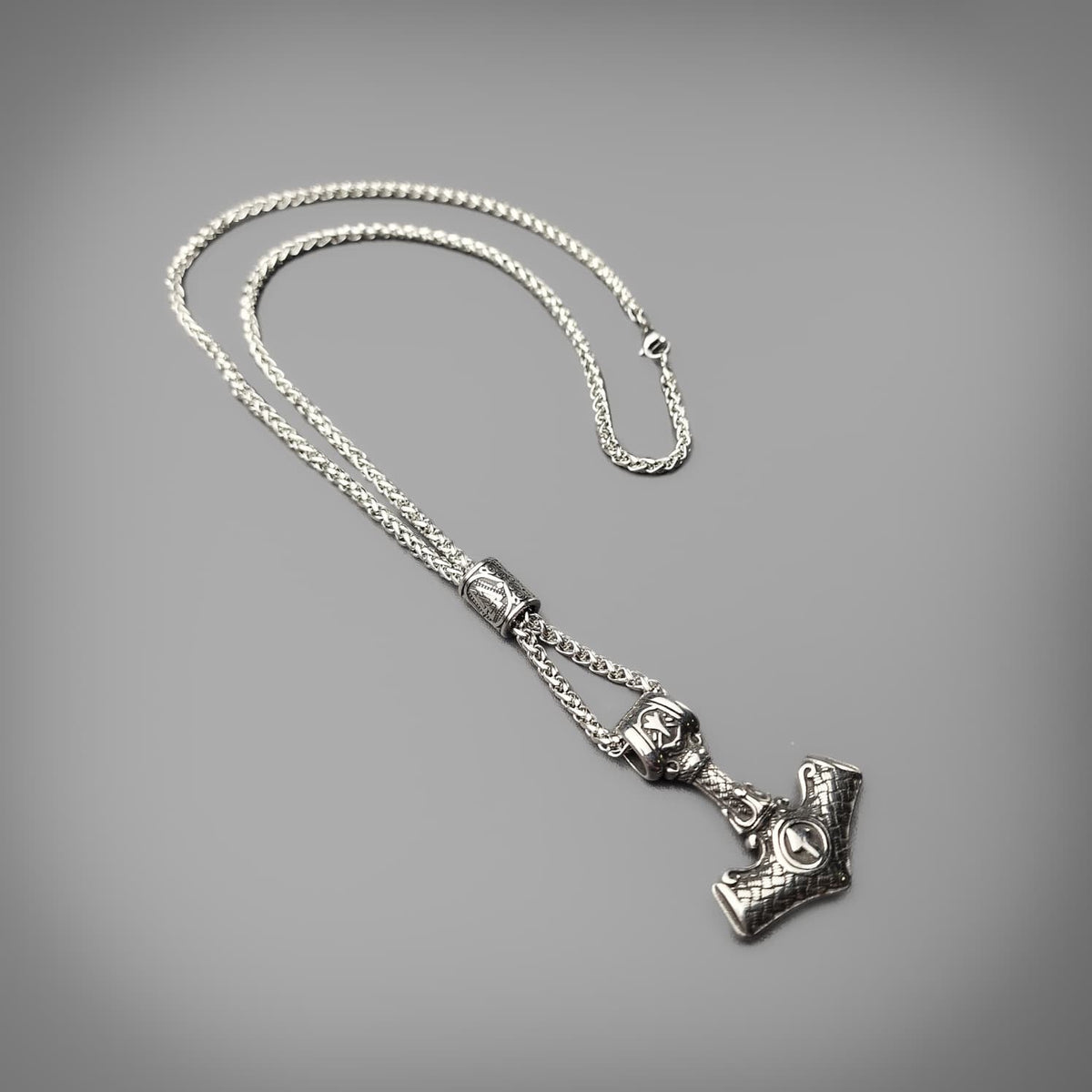 Valknut Mjolnir Pendant