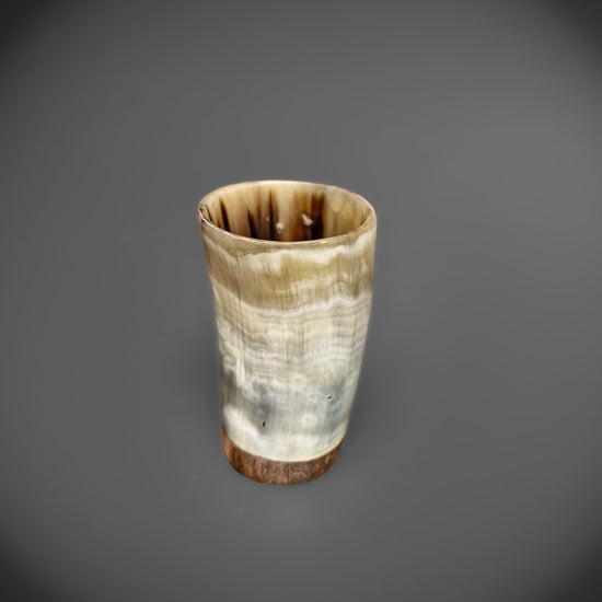 Horn Shot Glass - Wooden Base