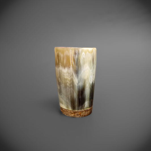 Horn Shot Glass - Wooden Base